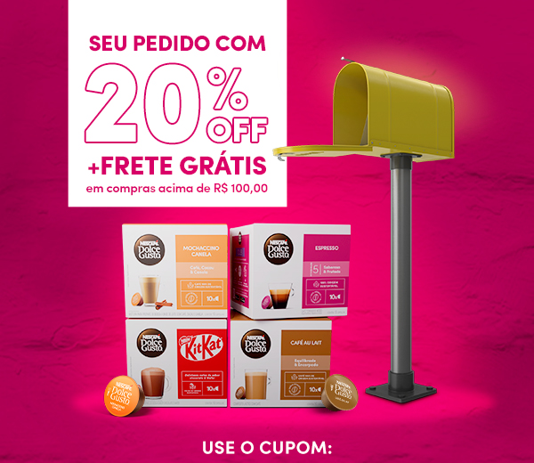 Seu pedido com 20% OFF + Frete grátis em compras acima de R$100,00 | Use o cupom